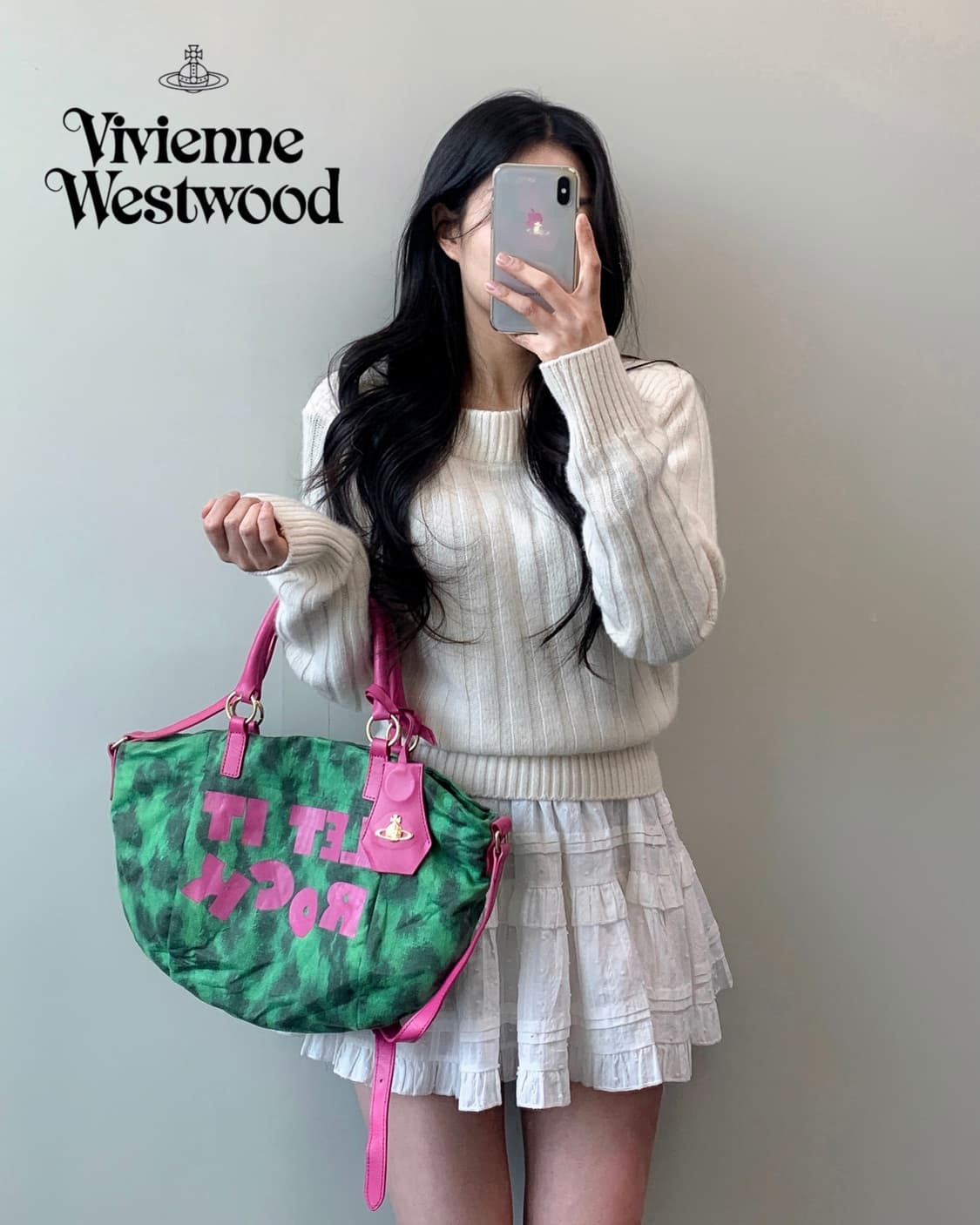 비비안웨스트우드 Let it Rock 레오파드 숄더백 상품이미지2