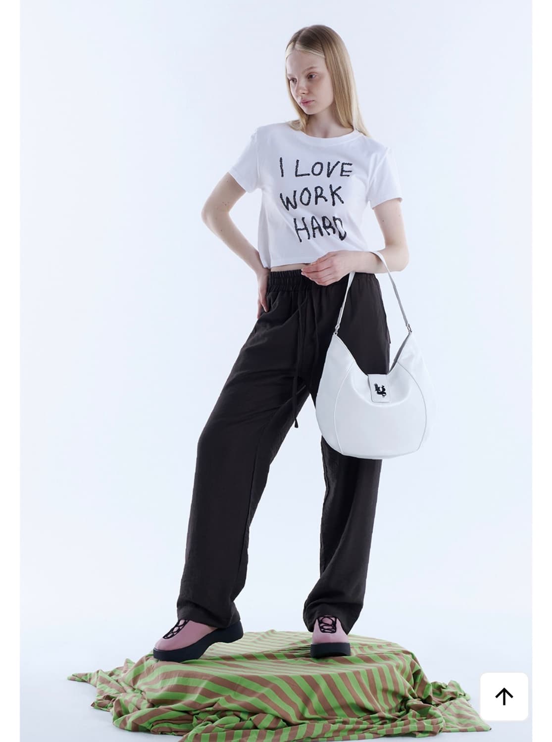 일리고 라인 호보백 화이트 상품이미지2