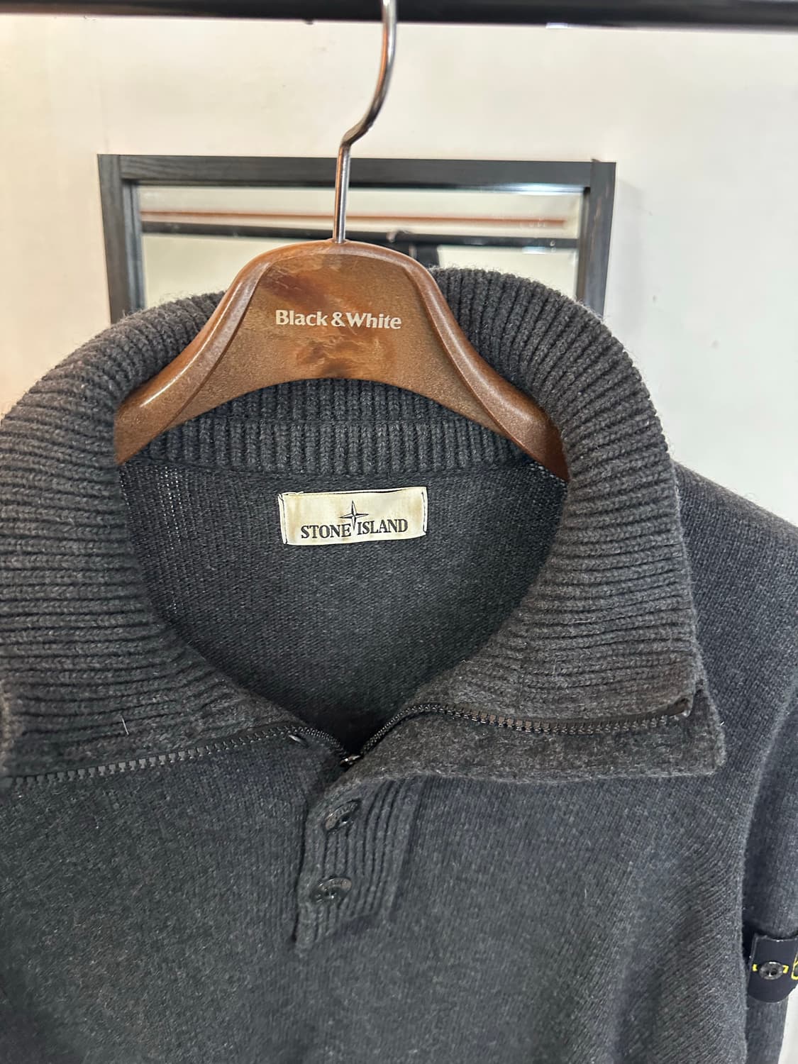 스톤아일랜드 니트 반집업 Xl(100-105) 정품 상품이미지2