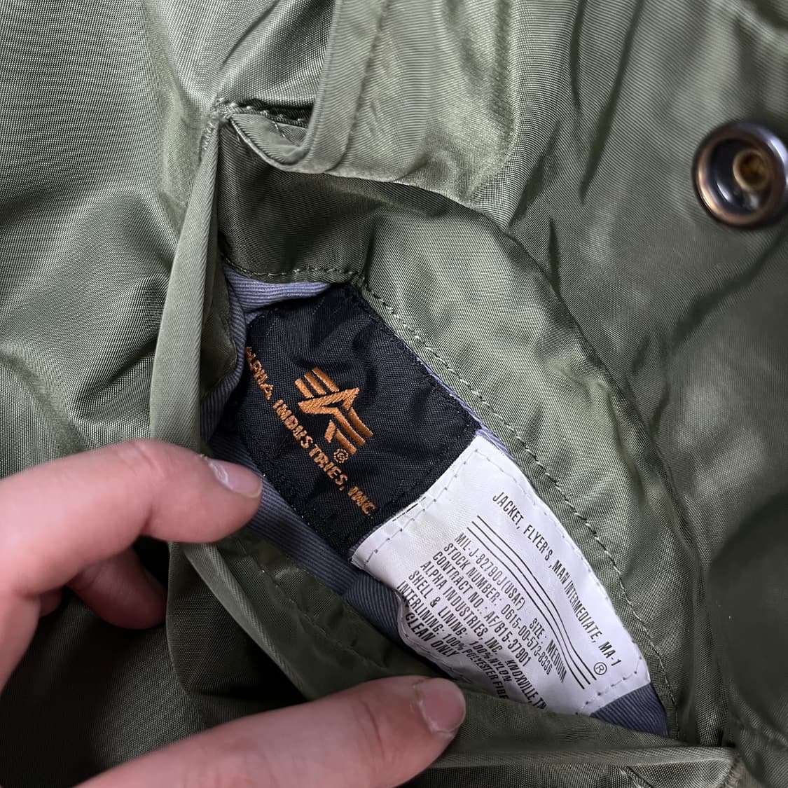 100 알파인더스트리 ma-1 항공자켓 상품이미지9