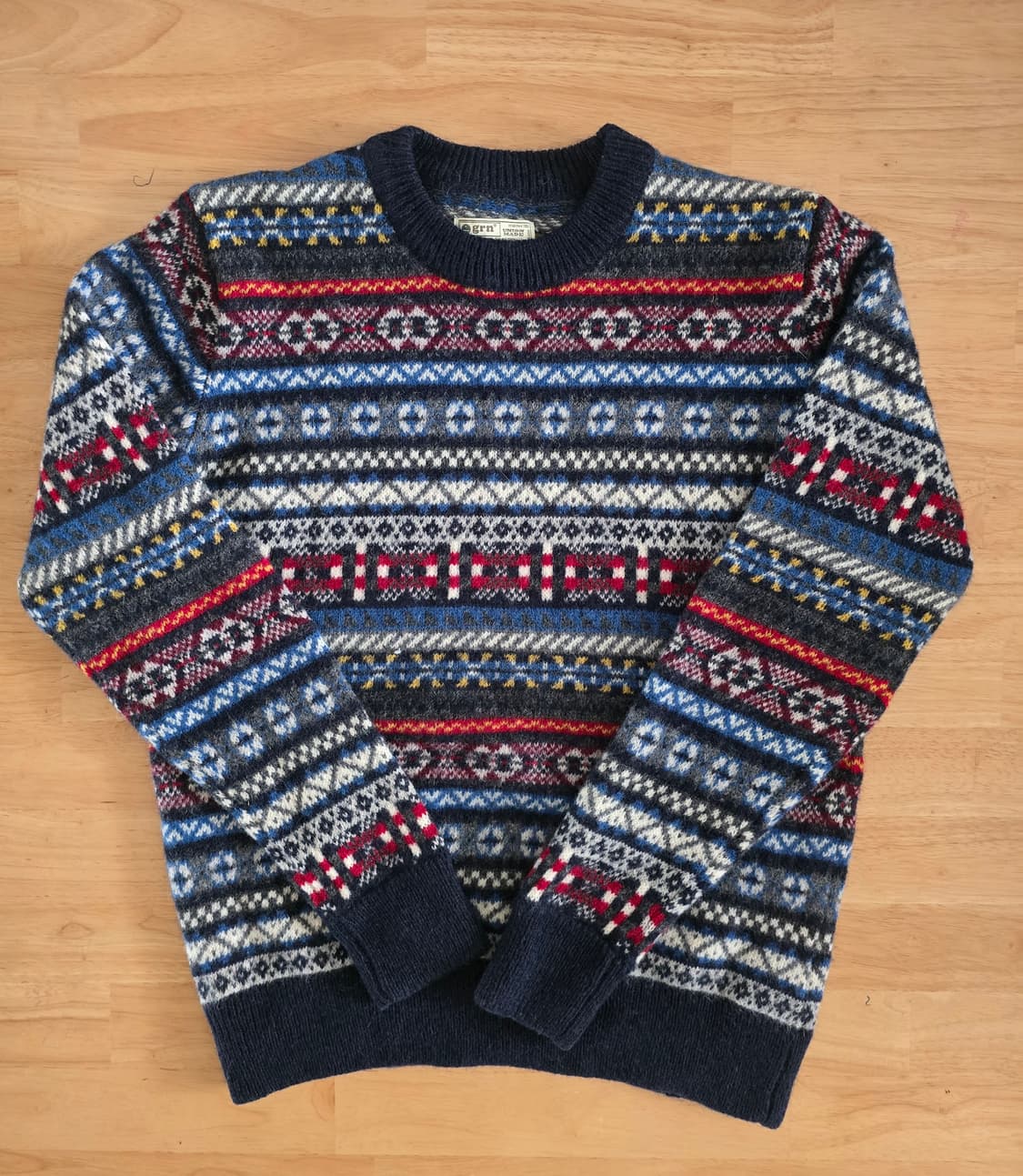 일본 아웃도어  grn 울 니트 상품이미지5