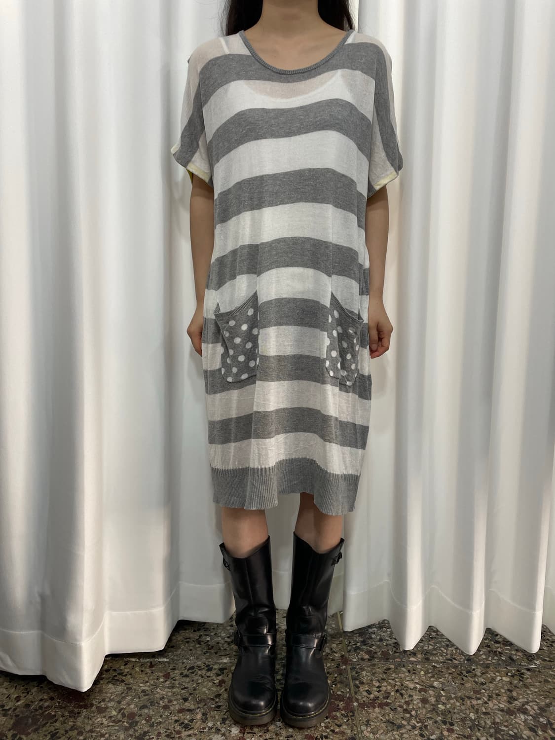 dot mori knit onepiece 상품이미지1