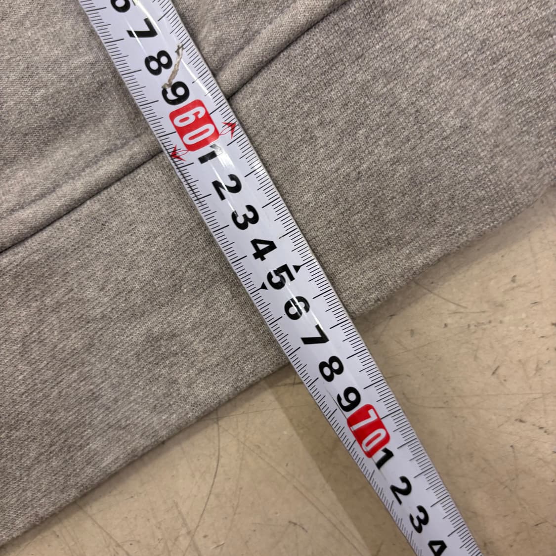 아미 프랑스 컬러 로고 그레이 후드티 상품이미지4