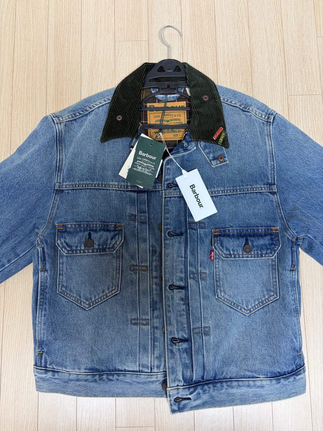 리바이스x바버 타입2 트러커 자켓 / S / 새상품 상품이미지2