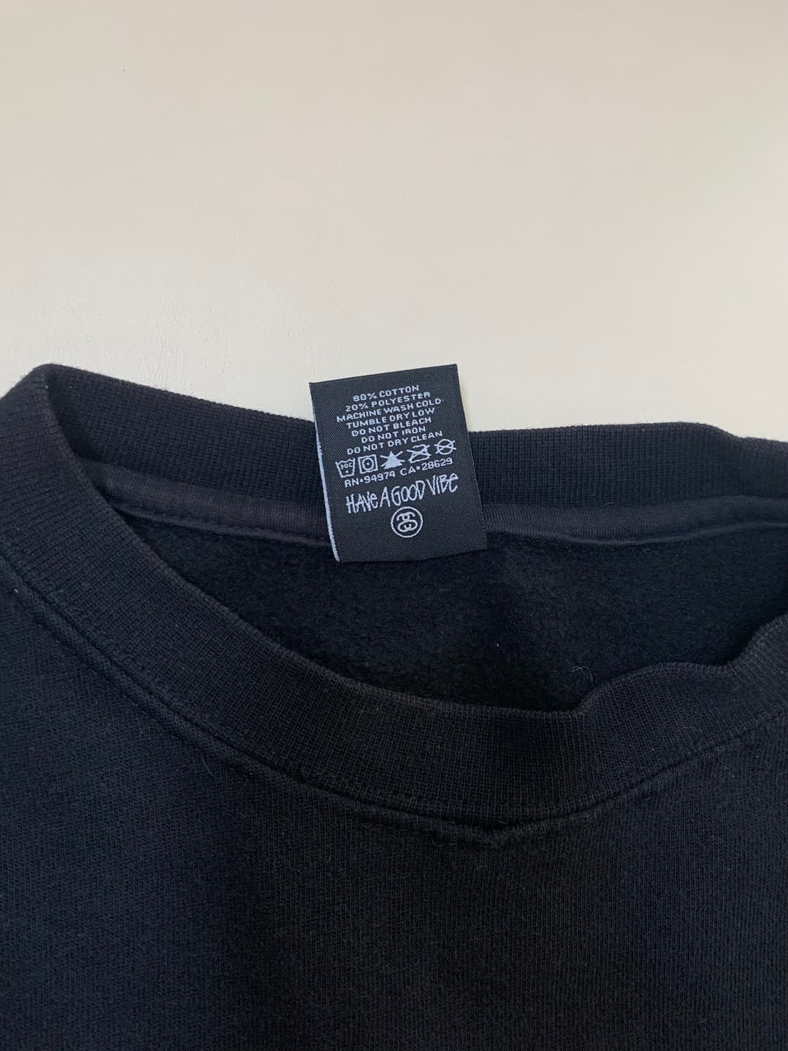  스투시 Intl 1980 크루넥 블랙 상품이미지5