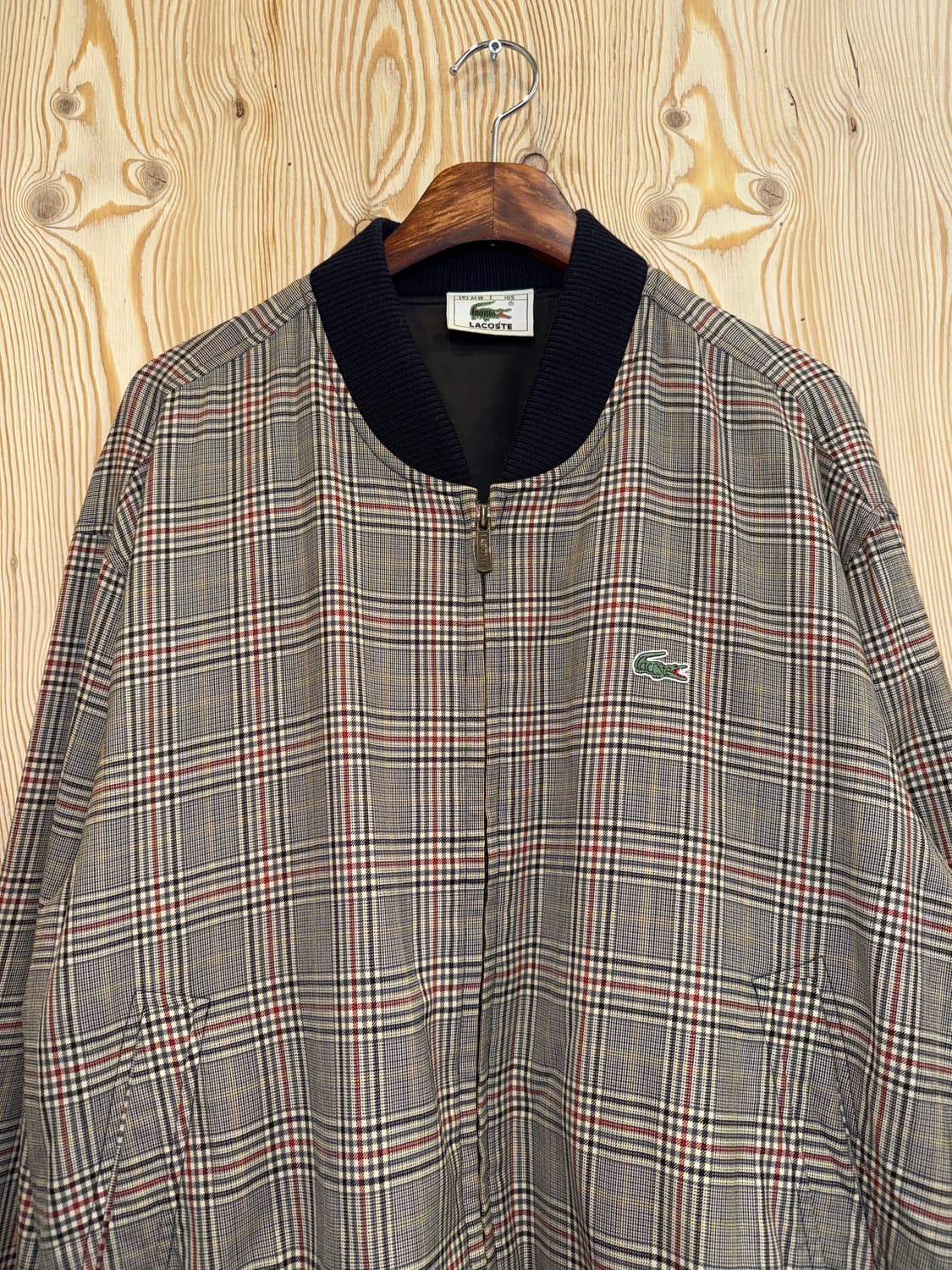 00‘s 라코스테 체크 블루종 자켓 상품이미지2
