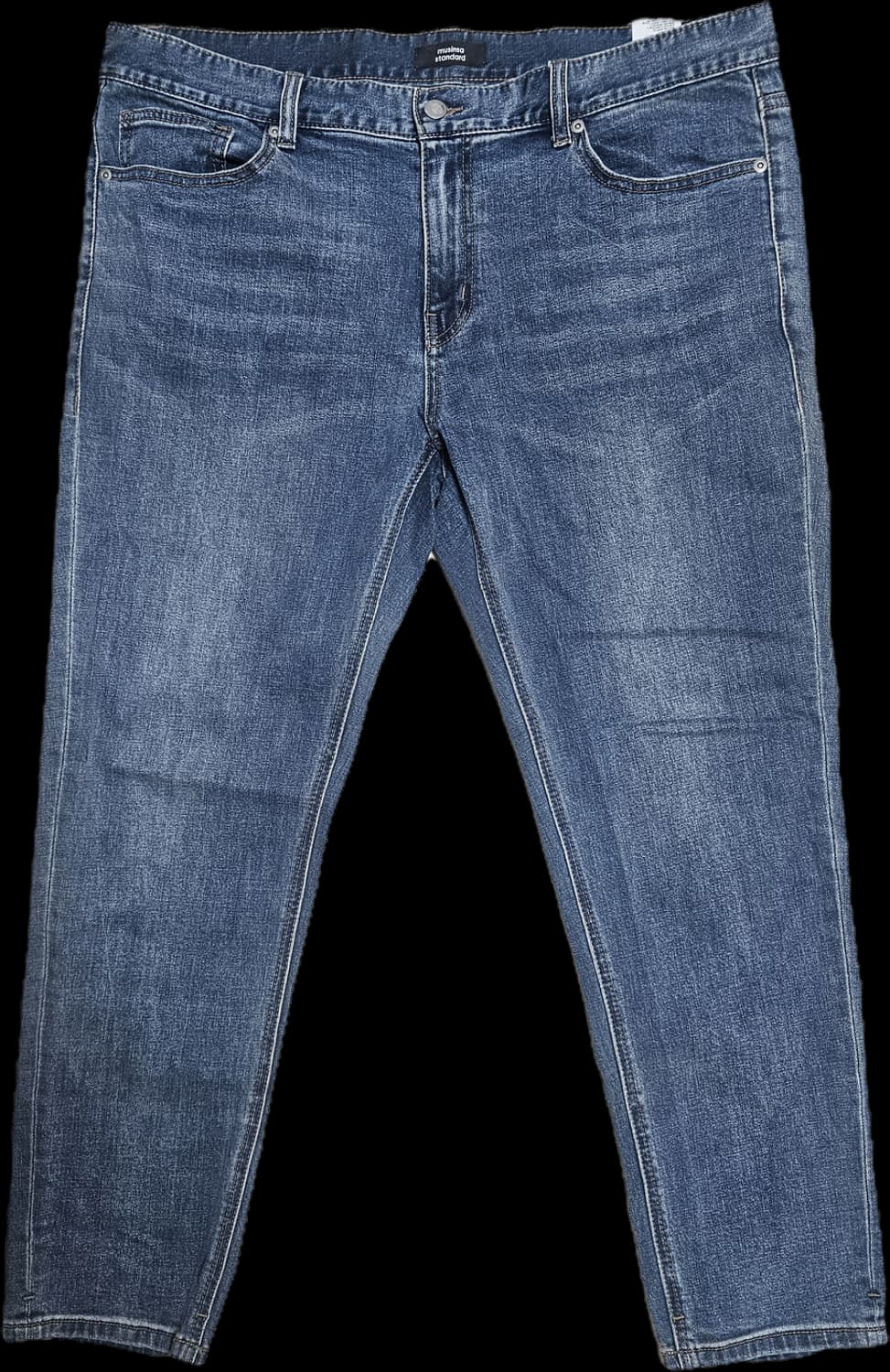 [38] 무신사스탠다드 슬림 크롭 데님 팬츠 라이트 인디고 상품이미지1