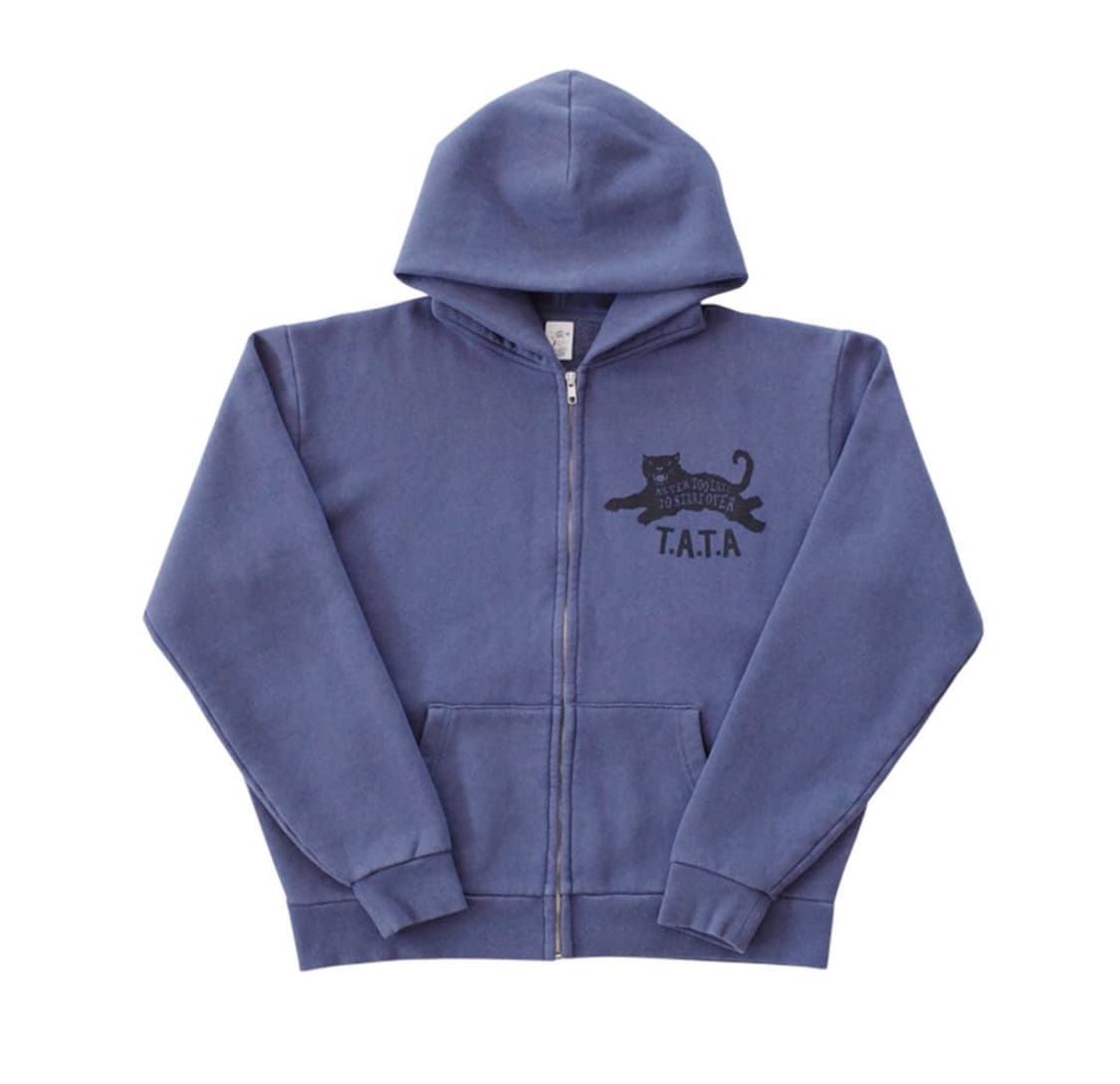 컬렉트피시스 TATA ZIP-UP HOODIE (PURPLE GREY) 상품이미지1