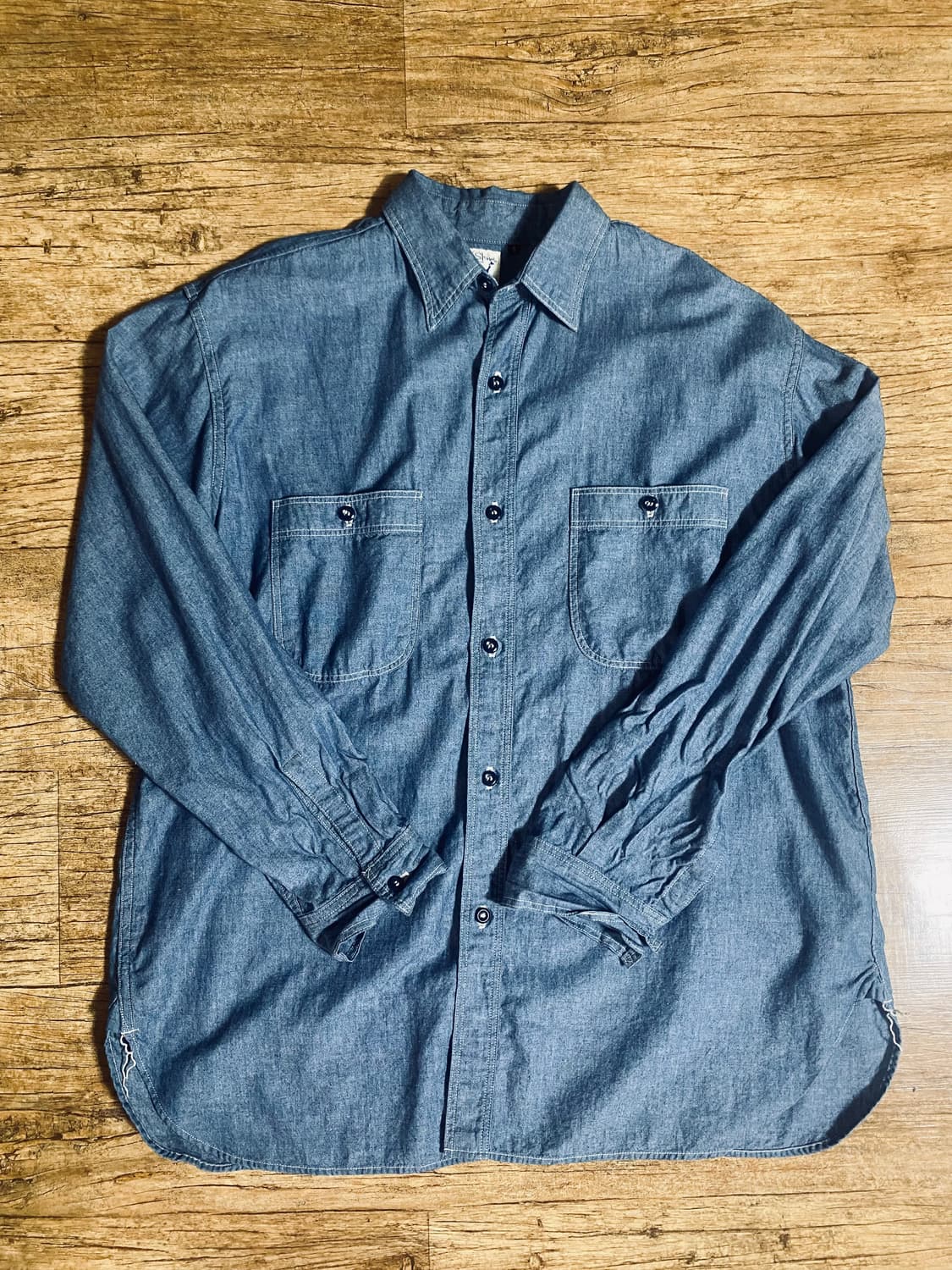 오어슬로우 빈티지핏 샴브레이 셔츠 상품이미지1