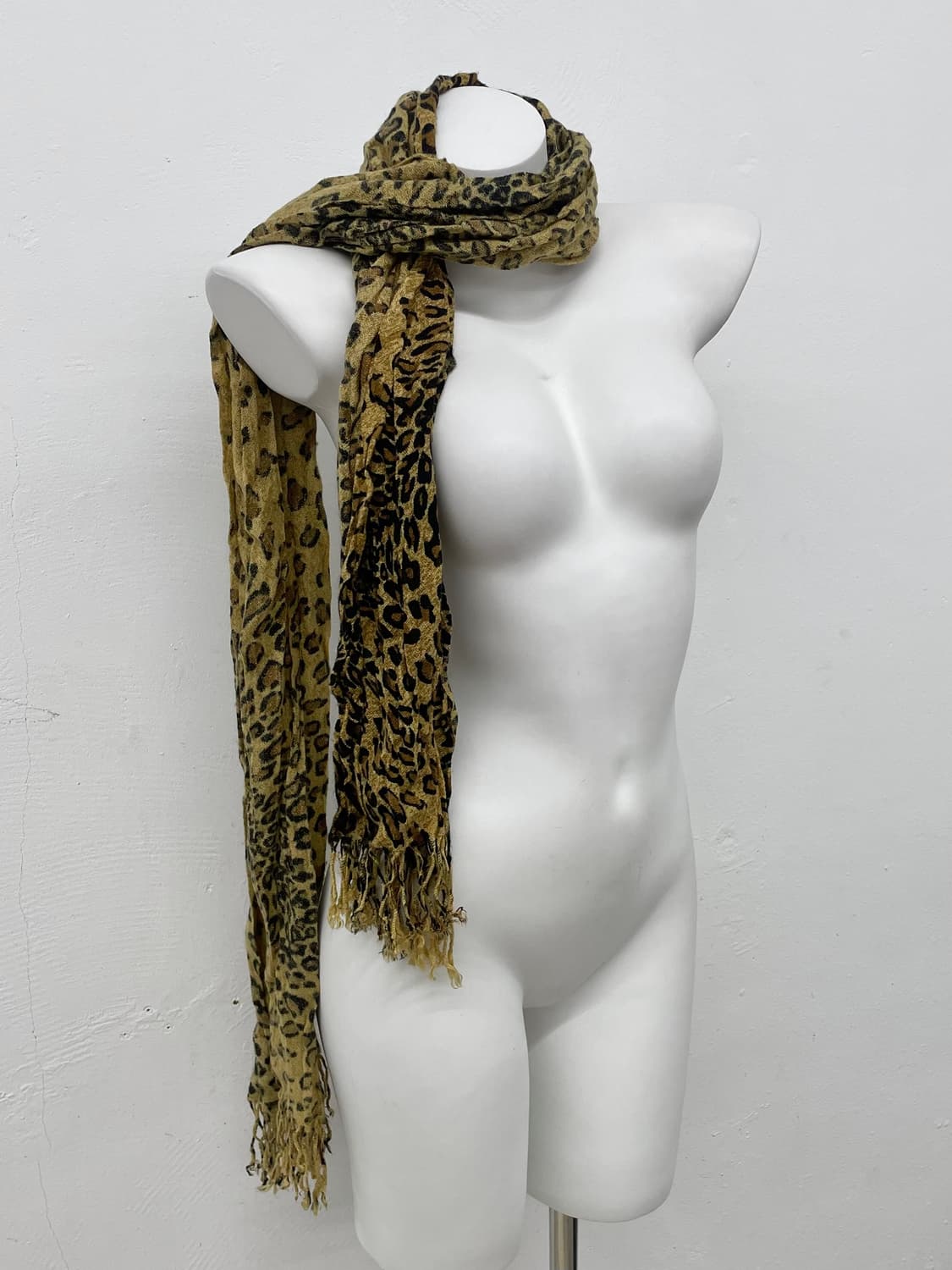 펑크 갸루 레오파드 머플러  상품이미지2