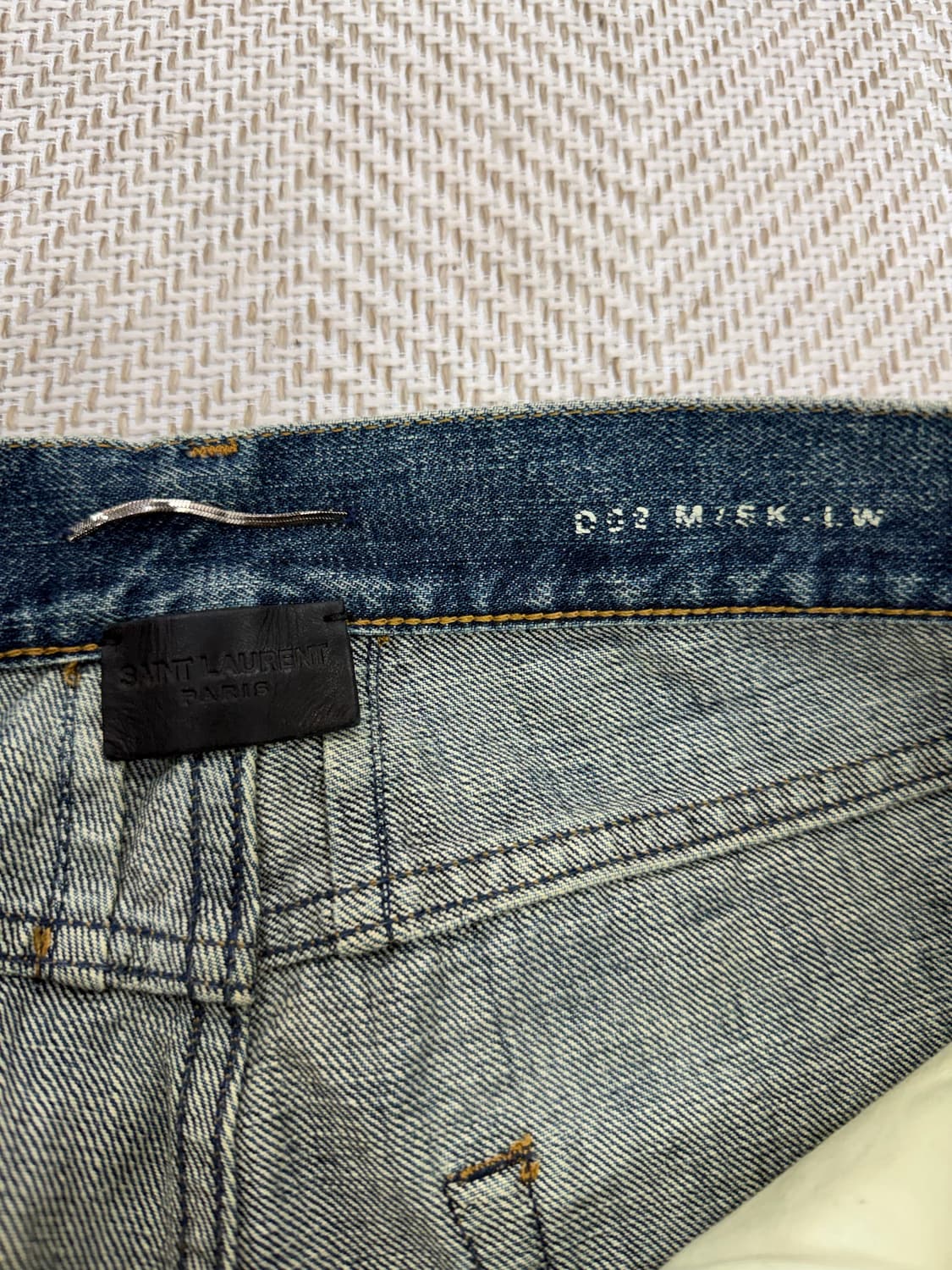 정품) 생로랑 남성 데미지 워싱 데님 청바지 30 상품이미지5