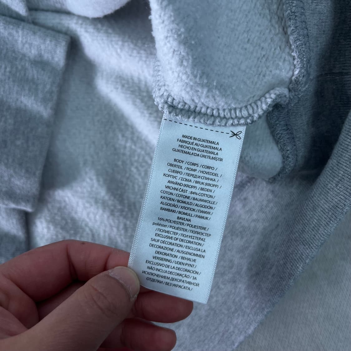 100 폴로랄프로렌 스몰포니 그레이 후드티 상품이미지5