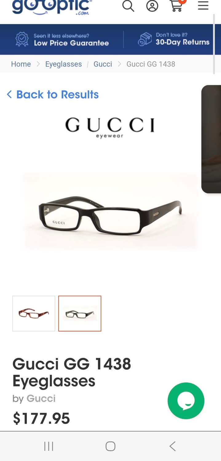 구찌 GG1438 안경 긱시크 y2k 상품이미지8