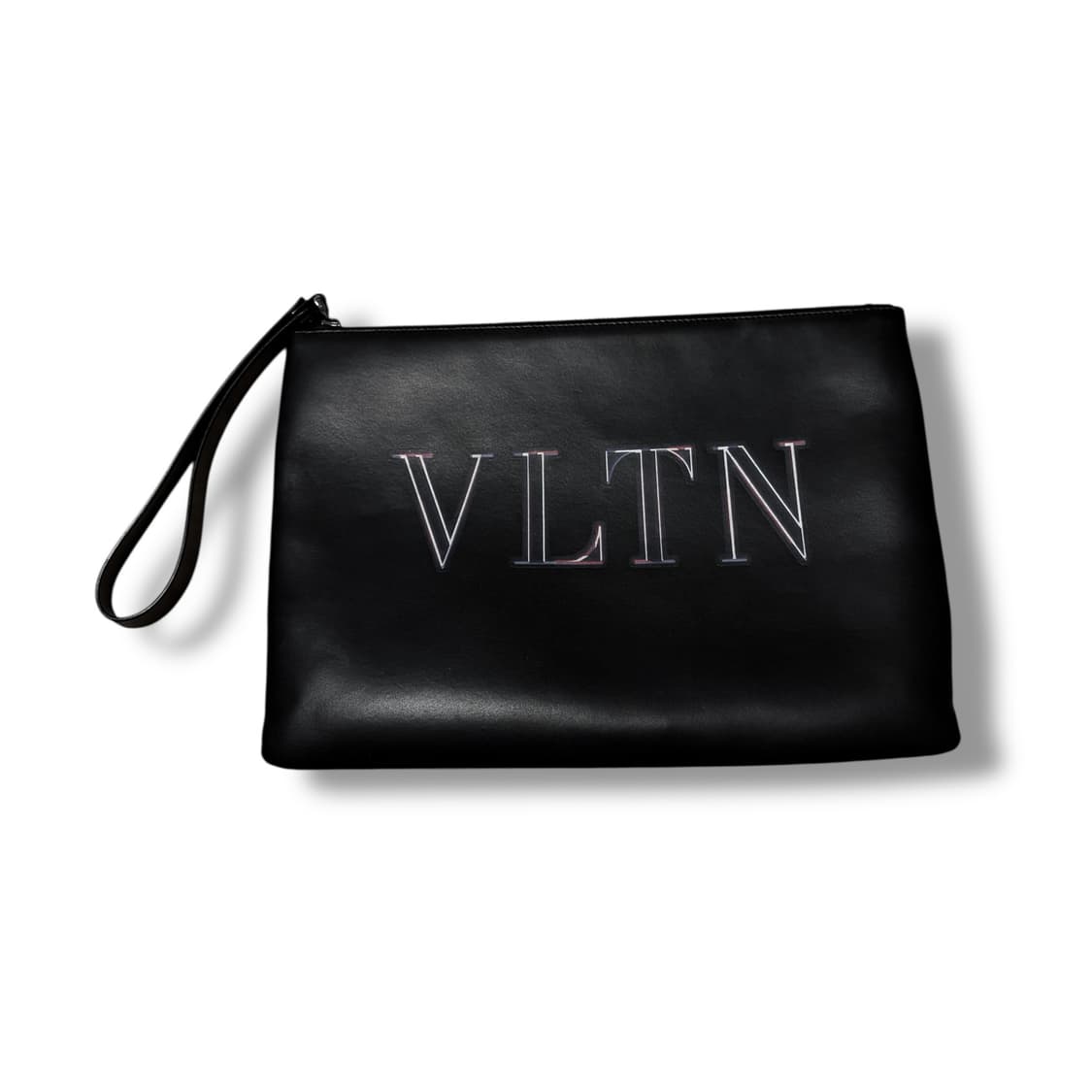 발렌티노 VLTN 로고 레더 클러치백 상품이미지1