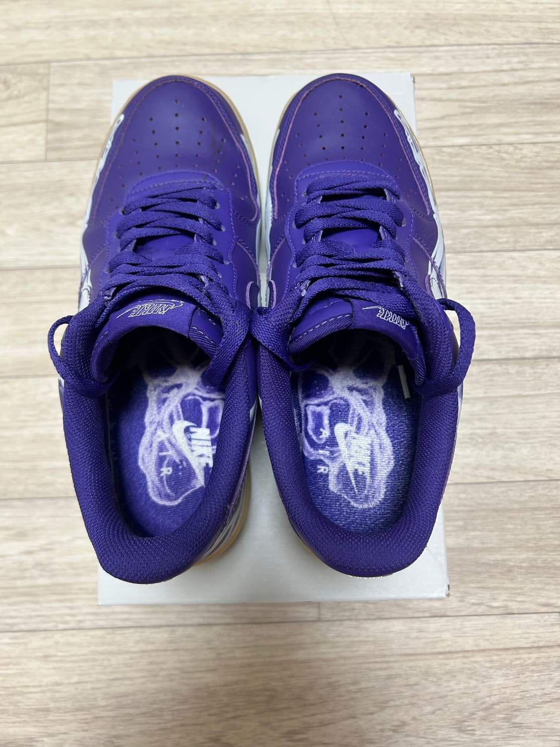 나이키 에어포스 1 로우 '07 퍼플 스켈레톤 상품이미지3