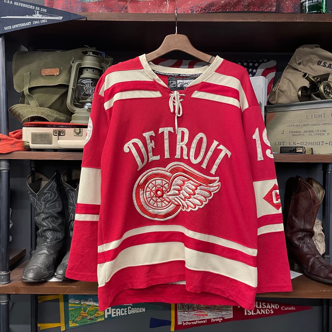 리복 NFL 2014 클래식 디트로이트 레드 윙스 하키 져지 상품이미지1