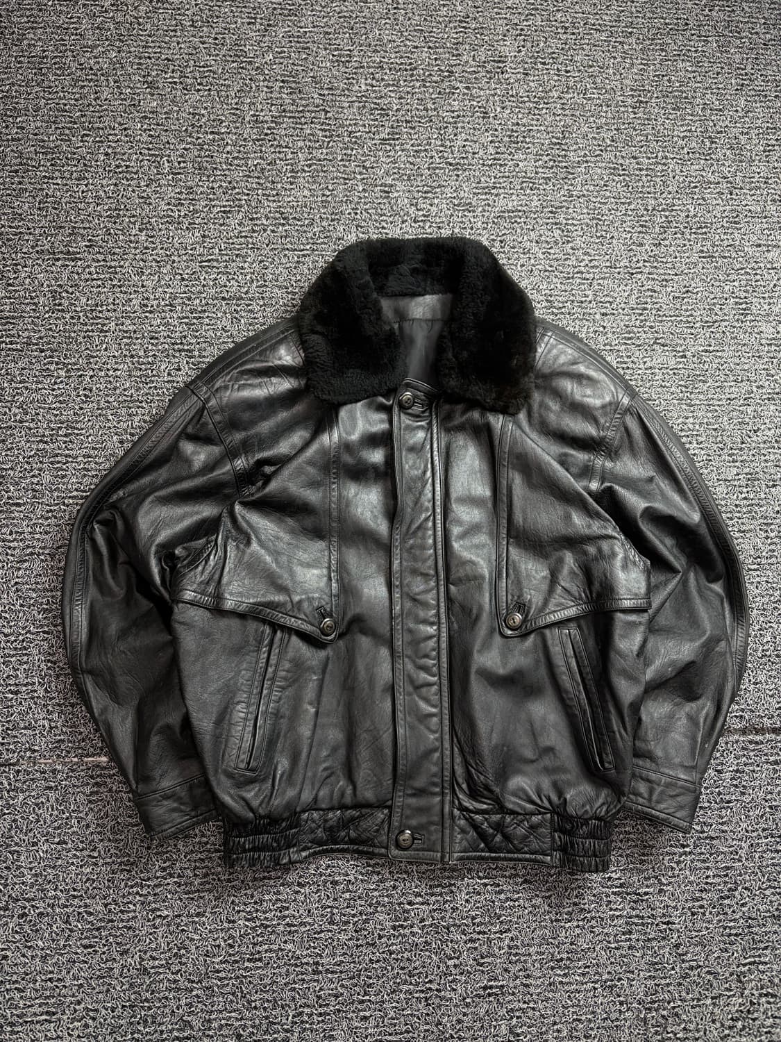 Mind 아카이브 램스킨 무스탕 봄버 자켓 블랙 2159 상품이미지2