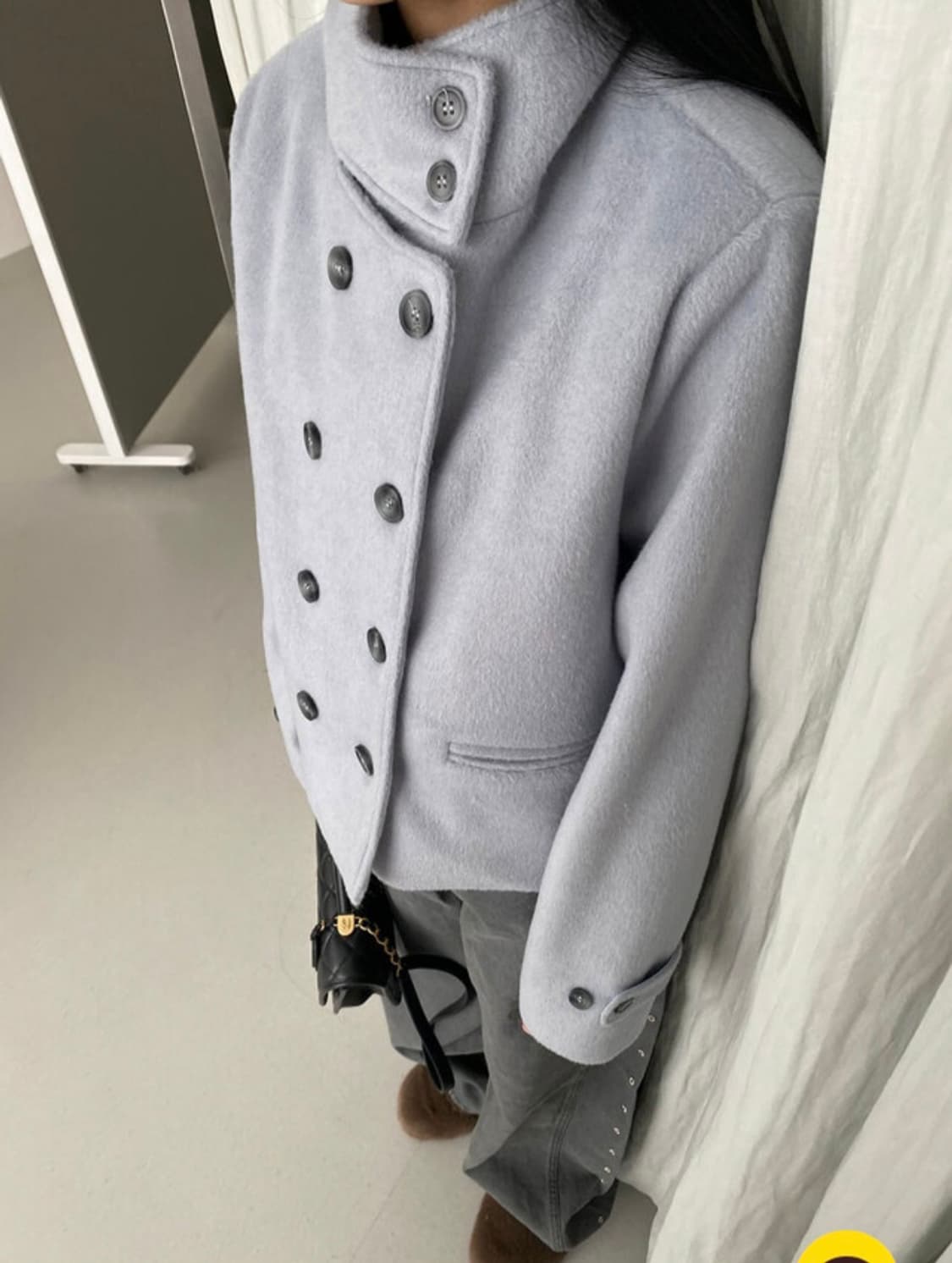 울 더블 숏코트 구매가 109000원 상품이미지4