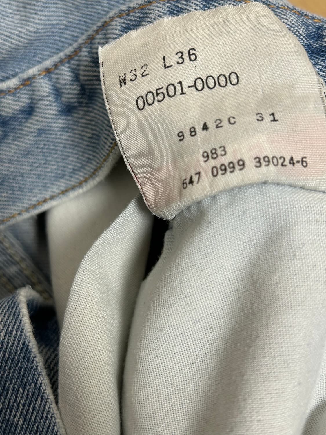 리바이스 90s 501xx 페인팅 데님팬츠 상품이미지7