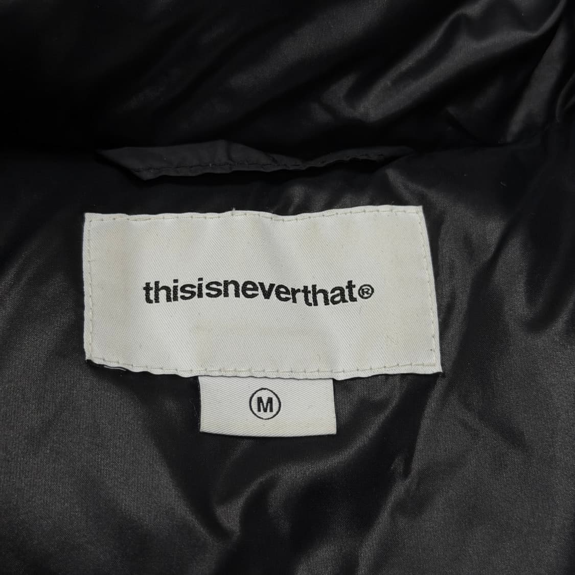 디스이즈네버댓 퍼텍스 T 다운 숏패딩 푸퍼 자켓 블랙 M 상품이미지4