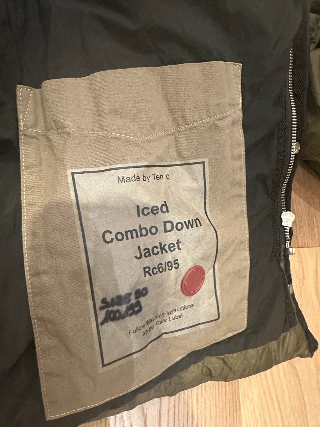 Ten C 텐씨 아이스드 콤보 다운 자켓 그린 리자드 상품이미지5