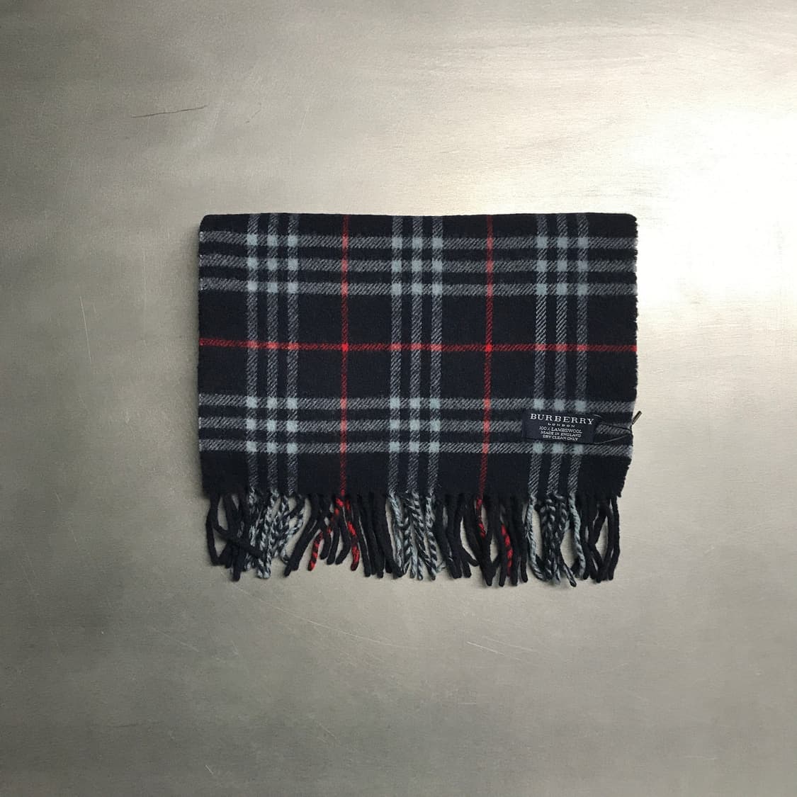 버버리 정품 램스울 머플러 네이비 상품이미지2