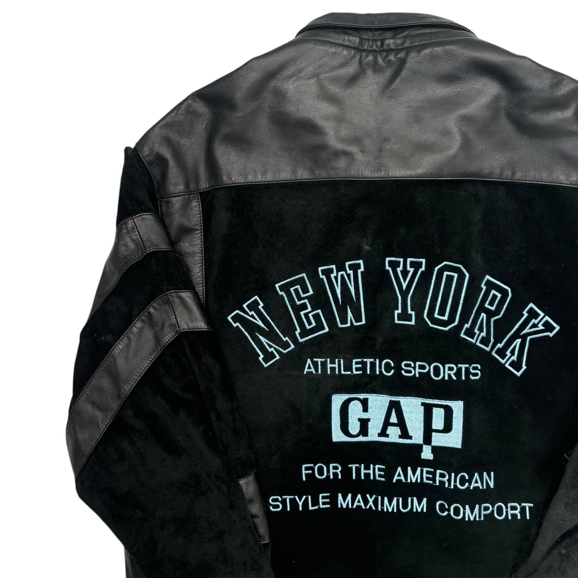 90s Old Gap 올드 갭 엠브로이드 카우 레더 자켓 M 상품이미지2