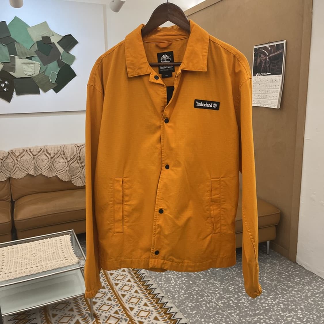 팀버랜드 올드스쿨 레트로 머스타드 립스탑 코치 자켓 M C10667 상품이미지3