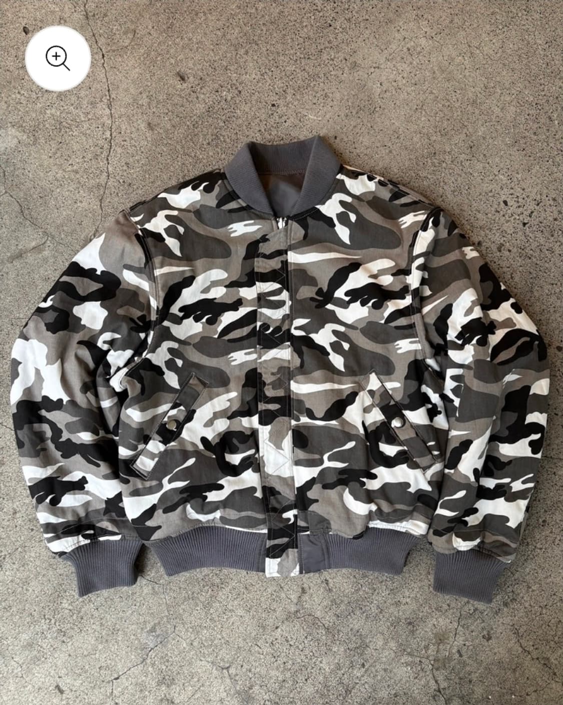 Belvet camo ma-1 상품이미지1