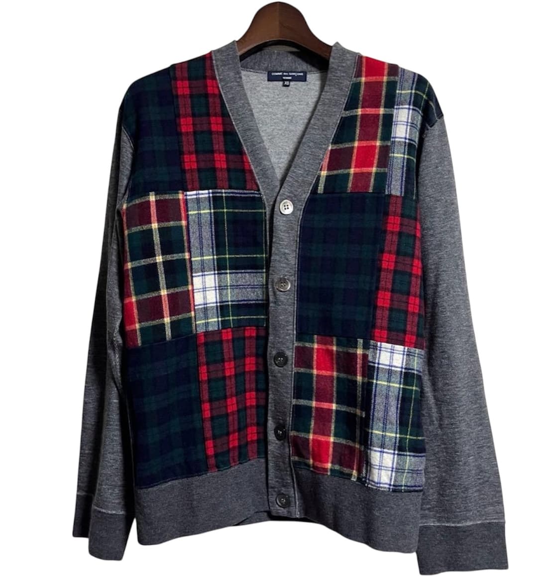 꼼데가르송 옴므 패치워크 가디건 상품이미지1