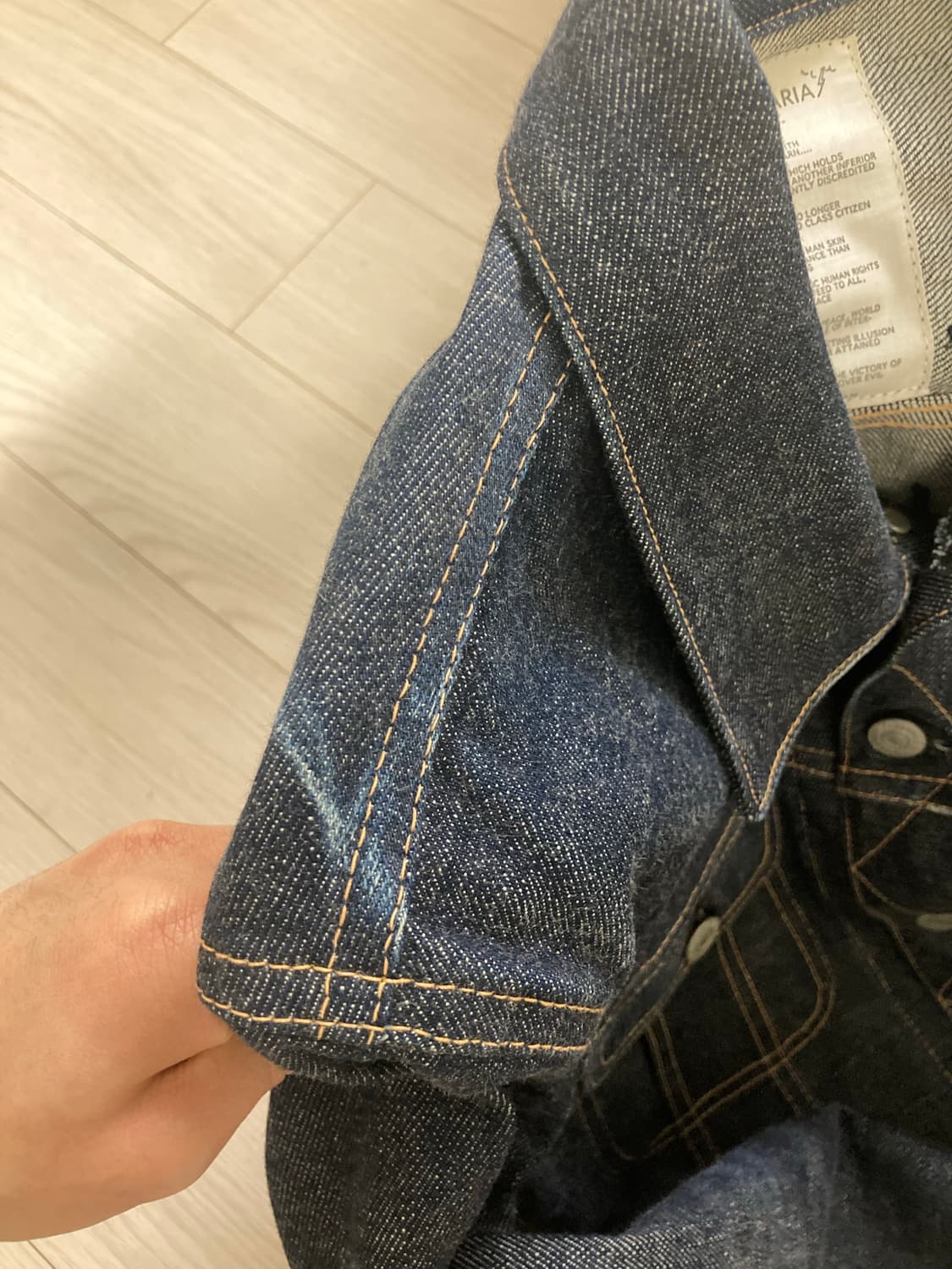 와코마리아 데님 자켓 트러커 자켓 팝니다 상품이미지4