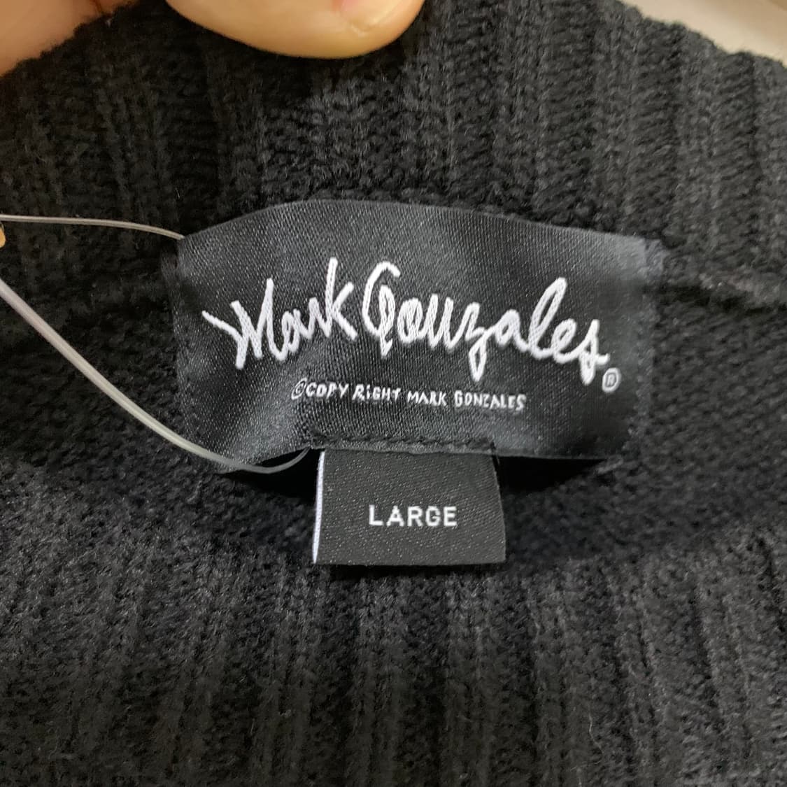 마크곤잘레스 빈티지 블랙 니트 스웨터 L 남녀공용 상품이미지6