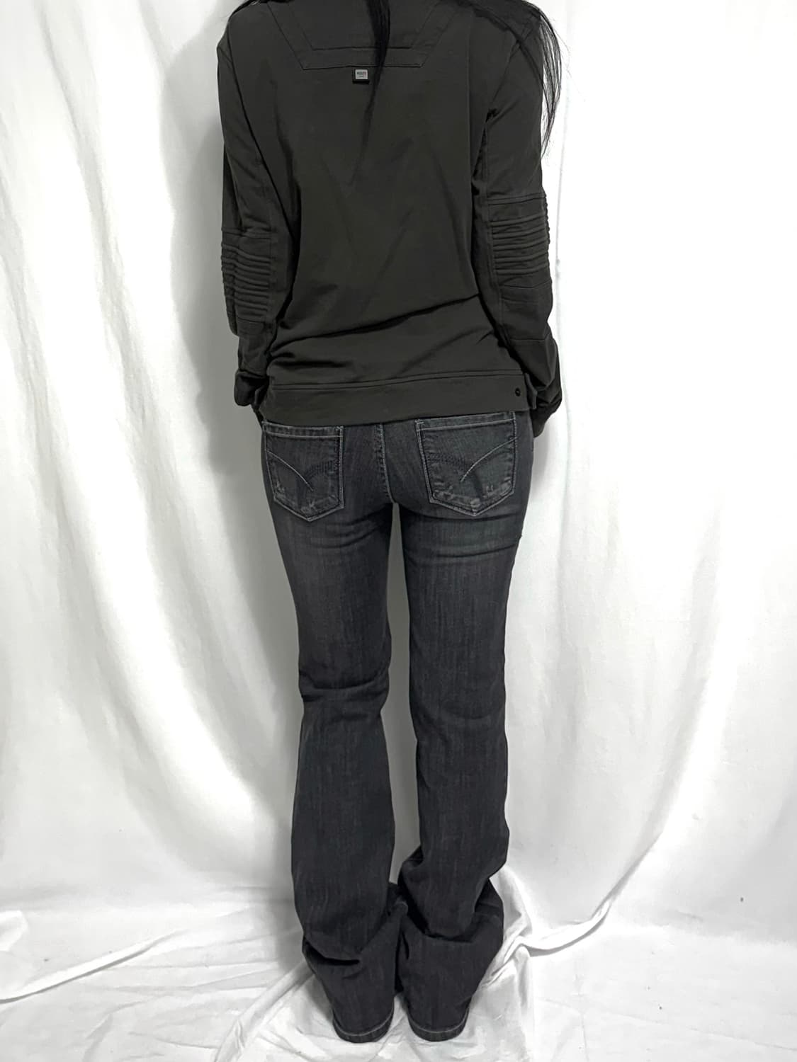 Washed gray boots cut pants 상품이미지3