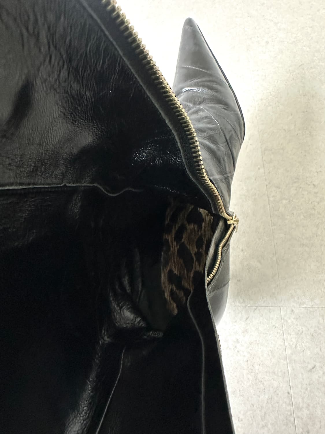 돌체앤가바나 eel skin 레더 나이프힐 롱부츠 상품이미지8