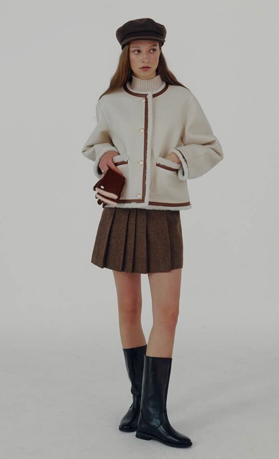 온앤온 Coloring Accentuated Suede Coat 상품이미지6