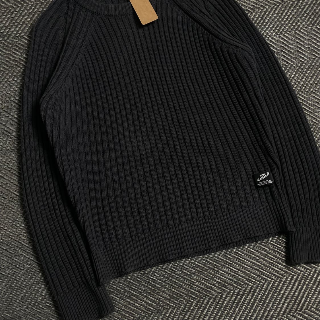 나인제트 케이블 헤비코튼 크루넥 머슬 니트o 4833 상품이미지3