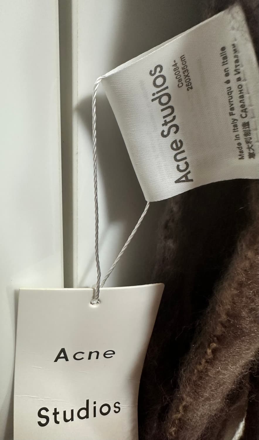 아크네 스튜디오 체크 모헤어울머플러 브라운 남여공용 상품이미지7