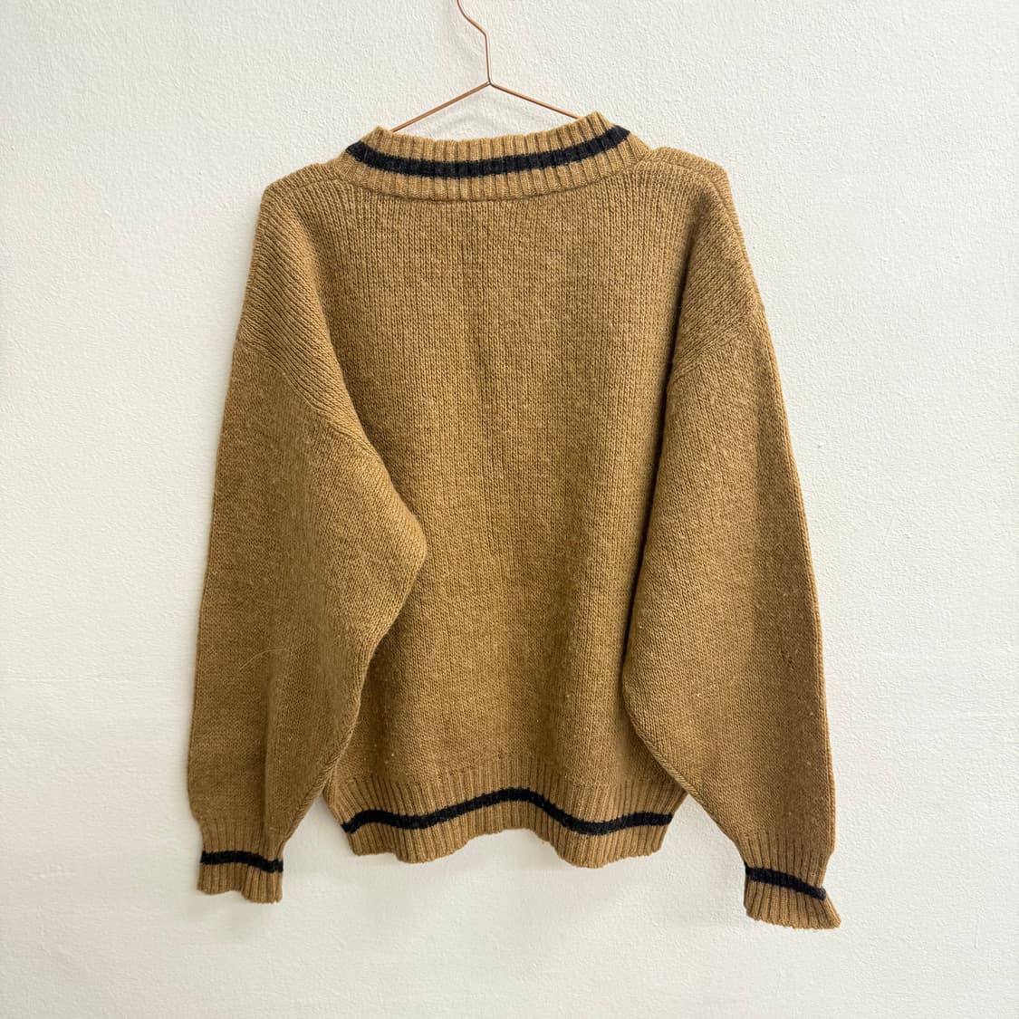 90S Hilda Ltd 아이슬란드 오버핏 양모 브이넥 니트 (L) 상품이미지3