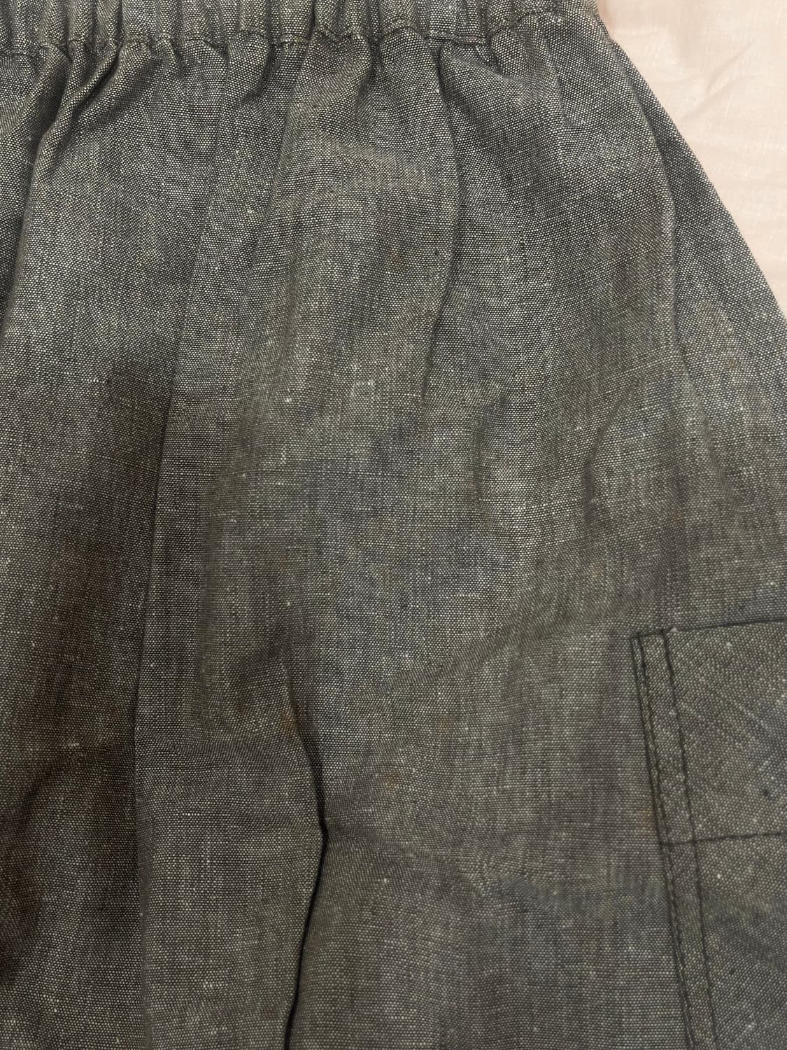 모리걸 바선생 브라운 그레이 미디스커트 상품이미지4