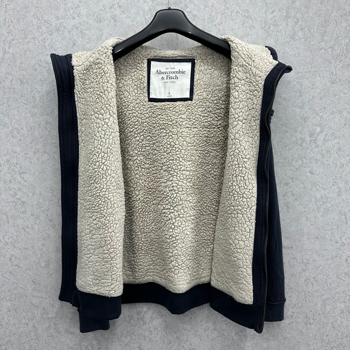 100 아베크롬비 y2k 남자 양털 후드집업 상품이미지3