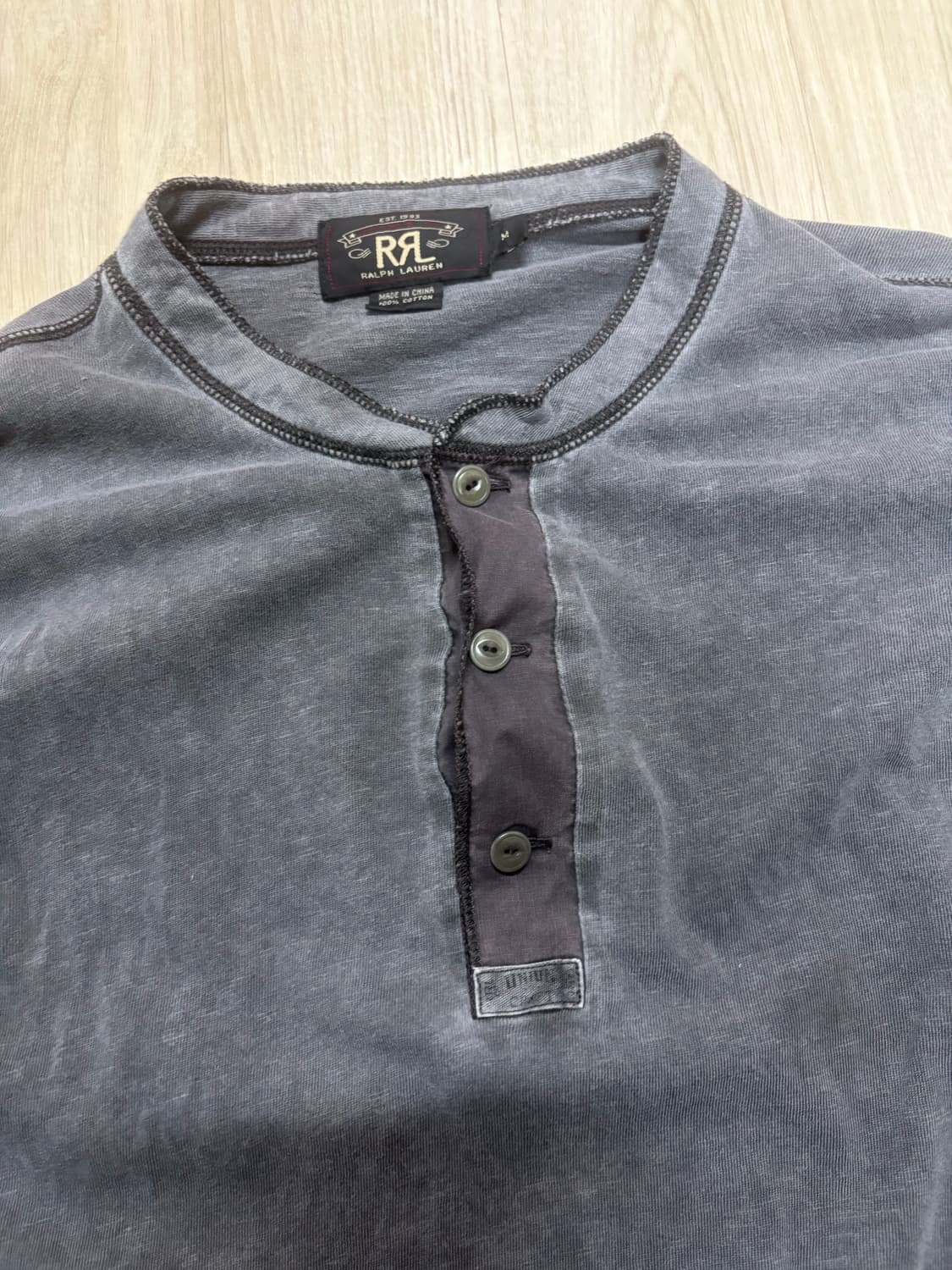 RRL 더블알엘 랄프로렌 헨리넥 롱슬리브 m 상품이미지2