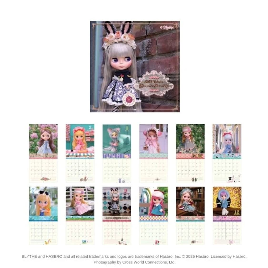 블라이스 브라이스 blythe 2026년 벽걸이 달력 상품이미지2