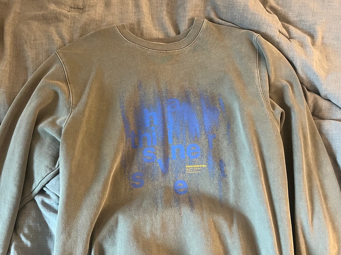 디스이즈네버댓 맨투맨 그레이 M 상품이미지3