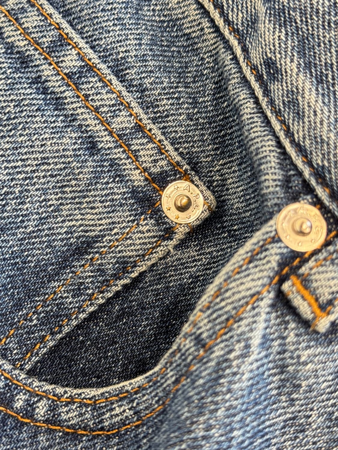 A.P.C Straight Denim Pants (washed blue) 상품이미지5