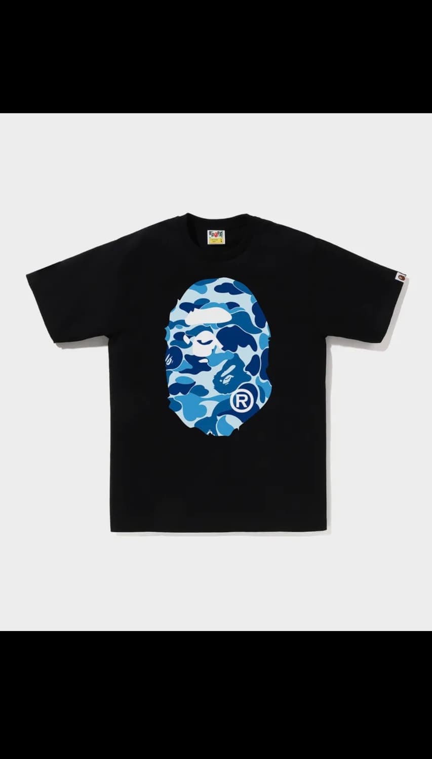 ABC 카모 빅 에이프 헤드 티셔츠(M) BLACK/BLUE 상품이미지1