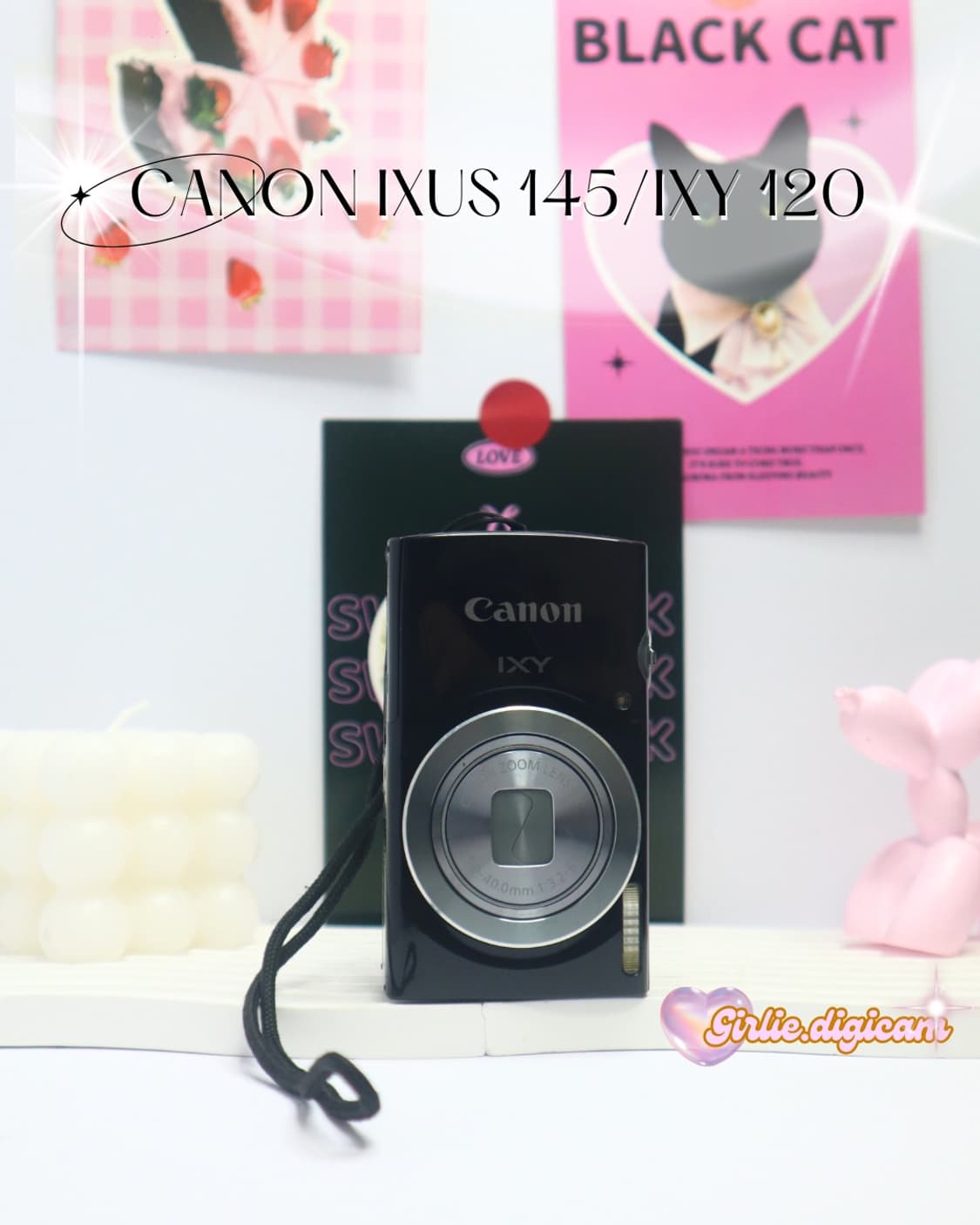 *희귀 -시크한 블랙* 캐논 익서스 145 / 익시 120 디카 상품이미지1