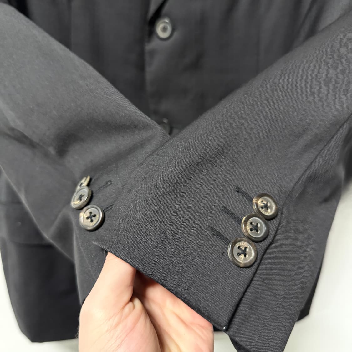 90s 지아니 베르사체 100% 울 싱글 버튼 블레이저 자켓 상품이미지4