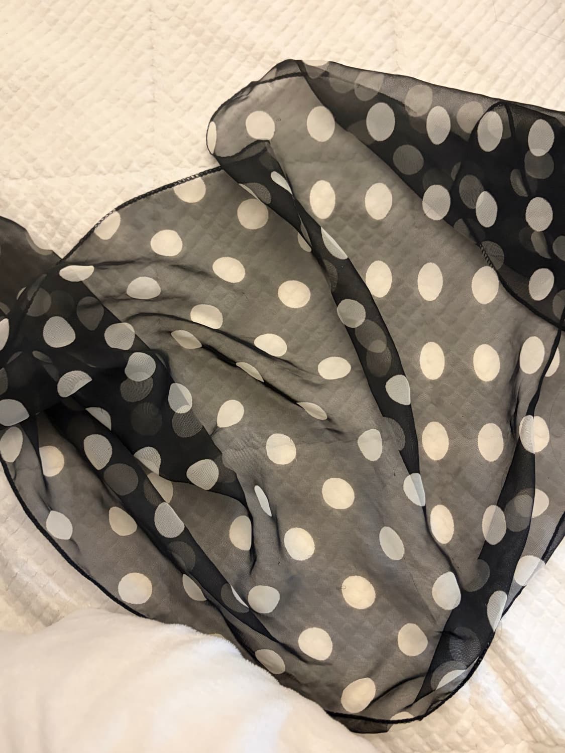 빈티지 도트 스카프 상품이미지3