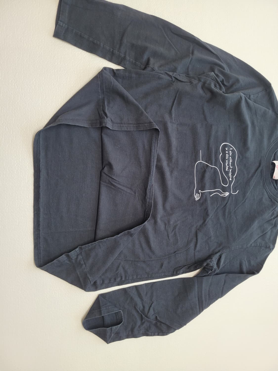 에잇세컨즈 8seconds 남자 긴팔 티셔츠 110 블랙 상품이미지6