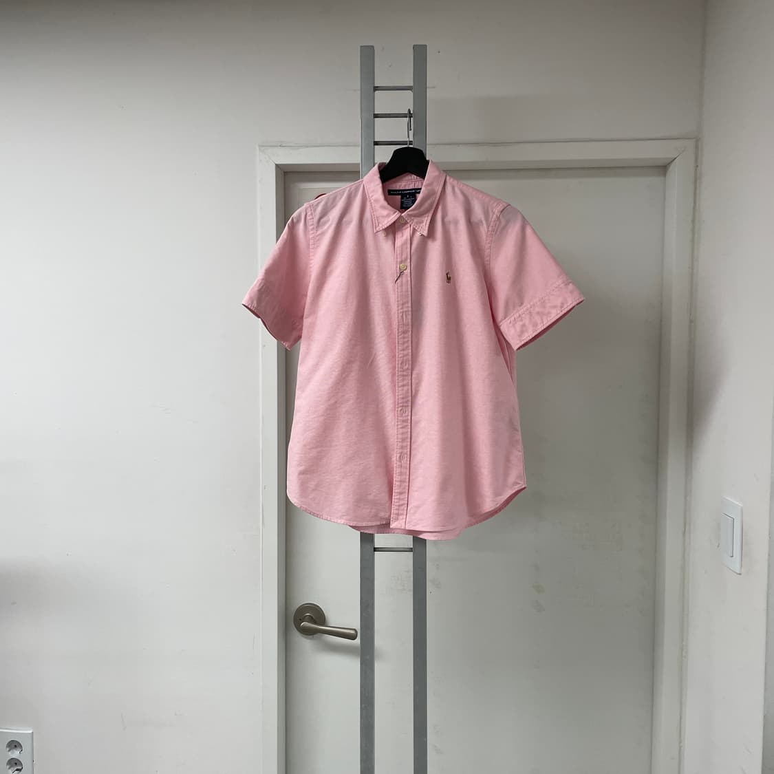 폴로 반팔 셔츠 핑크 L(W) 상품이미지1